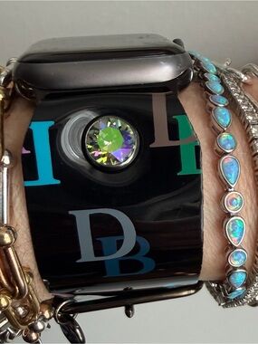 Upcycled Dooney and Bourke Waterproof Spark*l band for Apple Watch, size 2